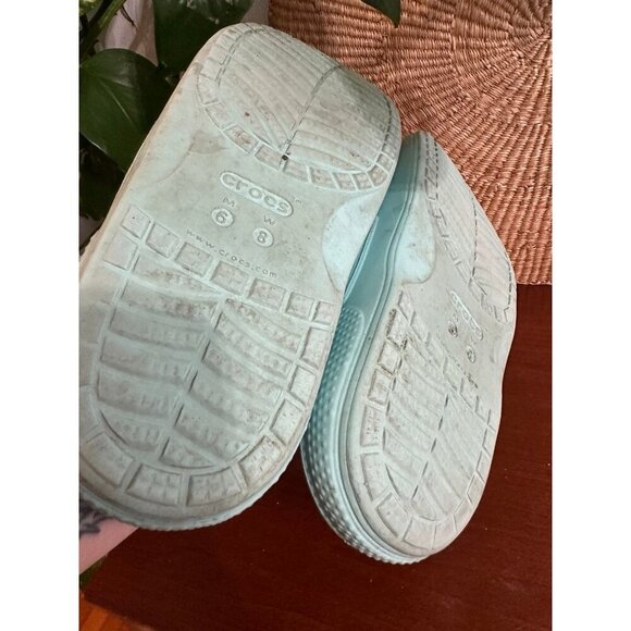 CROCS women’s size 8, blue strappy sandals - Picture 10 of 12